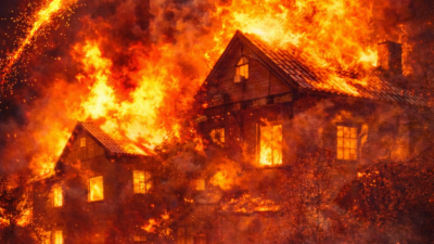 Brand durch Feuwerkskörper