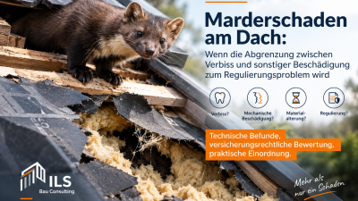 Marderschaden am Dach: Wenn die Abgrenzung zwischen Verbiss und sonstiger Beschädigung zum Regulierungsproblem wird